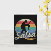 Salsa danst Latijnse salsero Kaart (Gele Bloem)