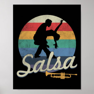 Salsa danst Latijnse salsero Poster