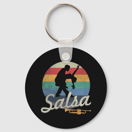 Salsa danst Latijnse salsero Sleutelhanger (Voorkant)