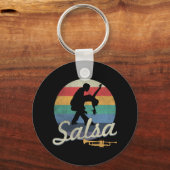 Salsa danst Latijnse salsero Sleutelhanger (Voorkant)