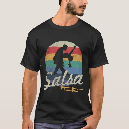 Salsa danst Latijnse salsero T-shirt (Voorkant)