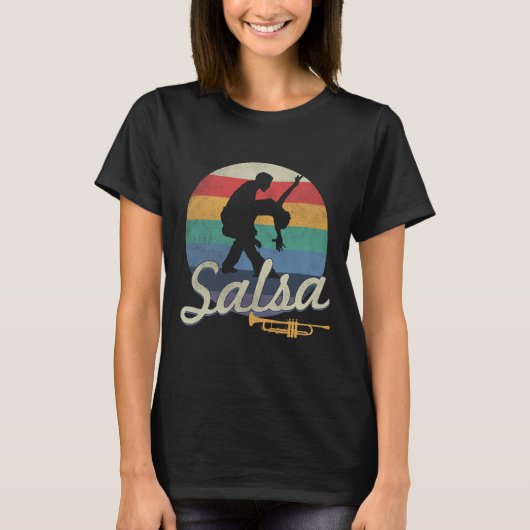 Salsa danst Latijnse salsero T-shirt (Voorkant)
