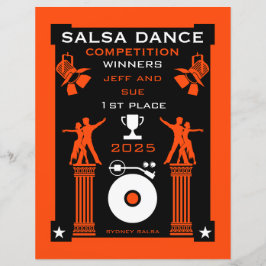 Salsa Danswedstrijd Certificaat