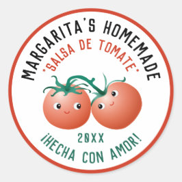 Salsa de Tomate Spaans label voor zelfgemaakt rece