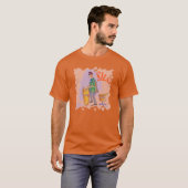 Salsa Drummer mannen sinaasappel T-shirt (Voorkant volledig)
