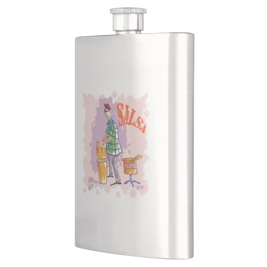 Salsa Drummer roestvrijstalen kolf Flacon (Links)