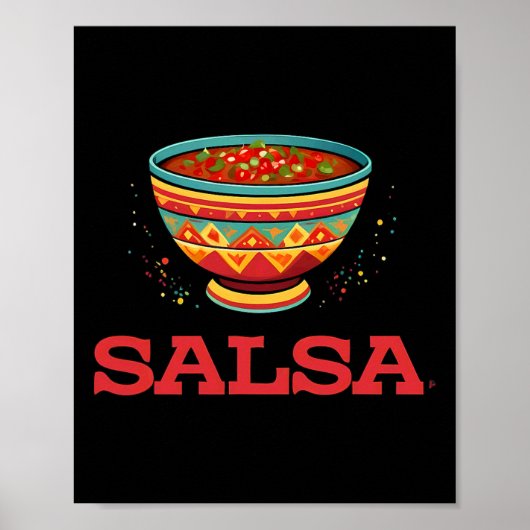 Salsa en chips die overeenkomen met paar Halloween Poster (Voorkant)
