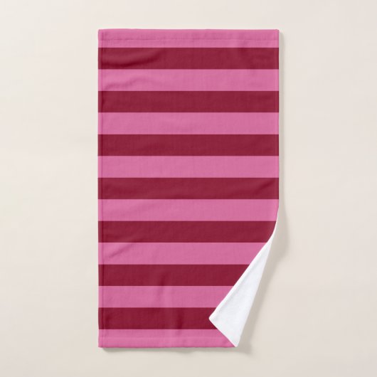 Salsa Flamingo Pink Stripe Bad Handdoek (Handdoek)