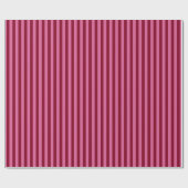 Salsa Flamingo Pink Stripe Cadeaupapier (Vlak)