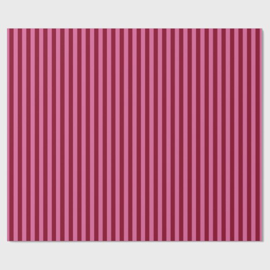 Salsa Flamingo Pink Stripe Cadeaupapier (Vlak)
