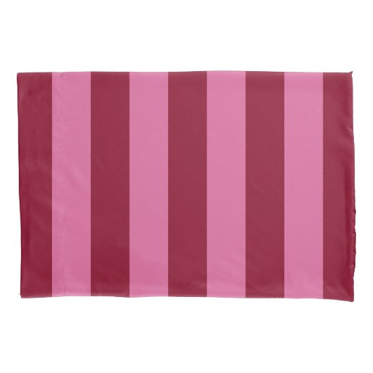 Salsa Flamingo Pink Stripe Kussensloop (Voorkant-Links)