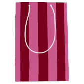 Salsa Flamingo Pink Stripe Medium Cadeauzakje (Voorkant)