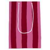 Salsa Flamingo Pink Stripe Medium Cadeauzakje (Achterkant)