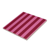 Salsa Flamingo Pink Stripe Tegeltje (Zijkant)