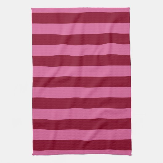 Salsa Flamingo Pink Stripe Theedoek (Verticaal)