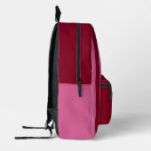 Salsa Flamingo Roze Streep Bedrukte Rugzak (Links)