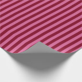 Salsa Flamingo Roze Streep Cadeaupapier (Hoek)