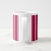 Salsa Flamingo Roze Streep Grote Koffiekop (Achterkant)