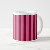 Salsa Flamingo Roze Streep Grote Koffiekop (Voorkant rechts)