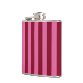 Salsa Flamingo Roze Streep Heupfles (Links)