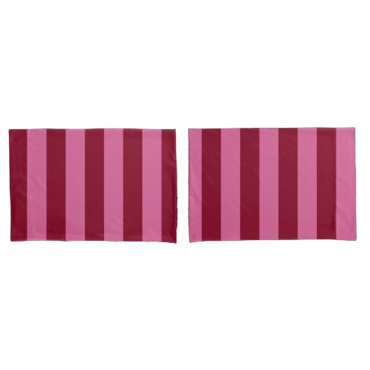 Salsa Flamingo Roze Streep Kussensloop (Voorkant-Set)