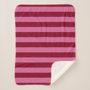 Salsa Flamingo Roze Streep Sherpa Deken