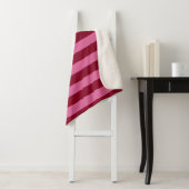 Salsa Flamingo Roze Streep Sherpa Deken (In situ)
