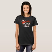 Salsa Girl Dansans Latijn danseres T-shirt (Voorkant volledig)