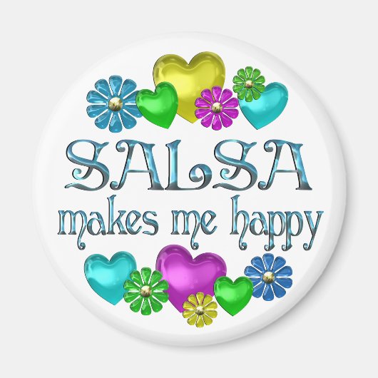 Salsa Happiness Magneet (Voorkant)