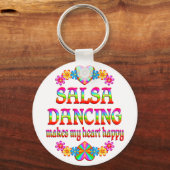 Salsa Heart Happy Sleutelhanger (Voorkant)