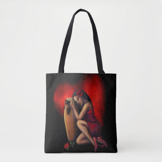 Salsa Heartbeat Tote Bag (Voorkant)