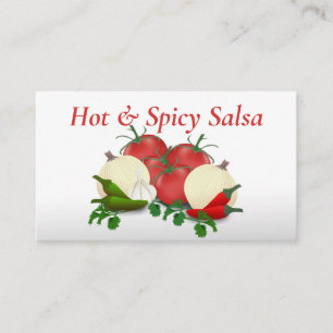 Salsa Hot Peppers Visitekaartje