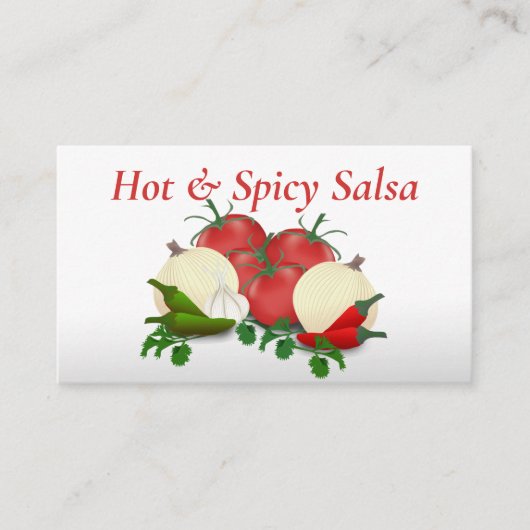 Salsa Hot Peppers Visitekaartje (Voorkant)