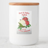Salsa Hot & Spicy 2 x 3" Eten Label Voedselcontainer Etiket (Voorkant)