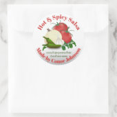 Salsa Hot & Spicy 3" Circle Sticker (Tas)