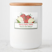 Salsa Hot & Spicy 3 x 2 inch Voedselcontainer Etiket (Voorkant)