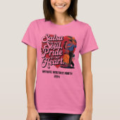 Salsa in onze ziel T-shirt - Celebrate Hispanic (Voorkant)