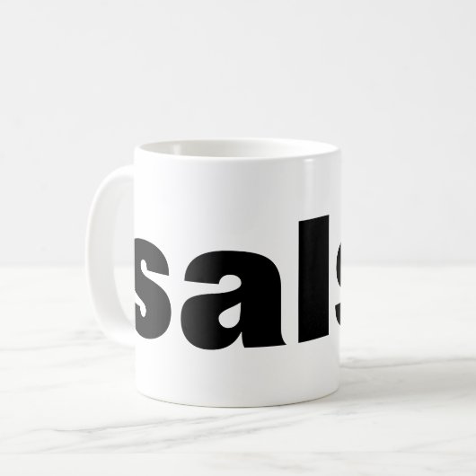 salsa koffiemok (Voorkant links)