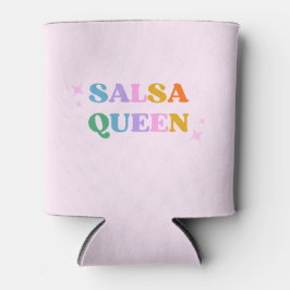 salsa koningin typografie kleurrijk retro modern blikjeskoeler