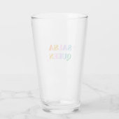 salsa koningin typografie kleurrijk retro modern glas (Achterkant)