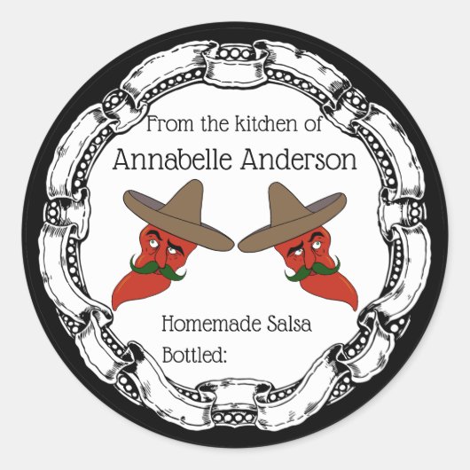 Salsa Label personaliseren (Voorkant)