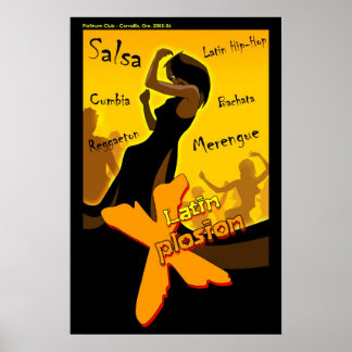 Salsa - Latijn X nacht Poster