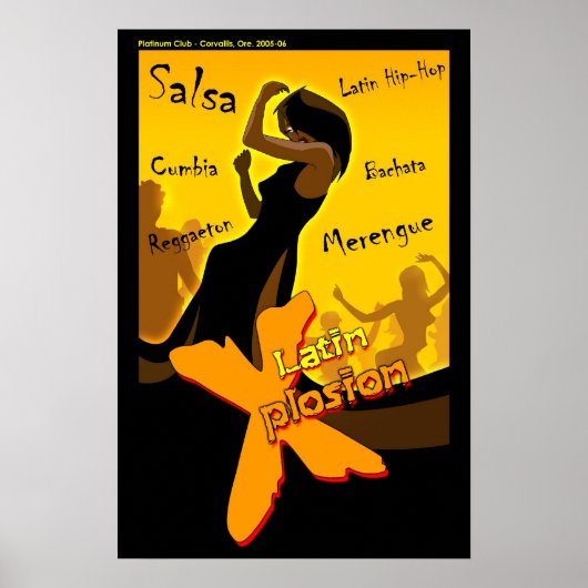 Salsa - Latijn X nacht Poster (Voorkant)