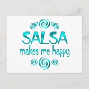 Salsa maakt me gelukkig briefkaart