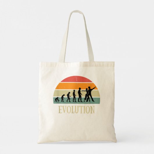 Salsa man evolutie humor dansen salsa leuk tote bag (Achterkant)