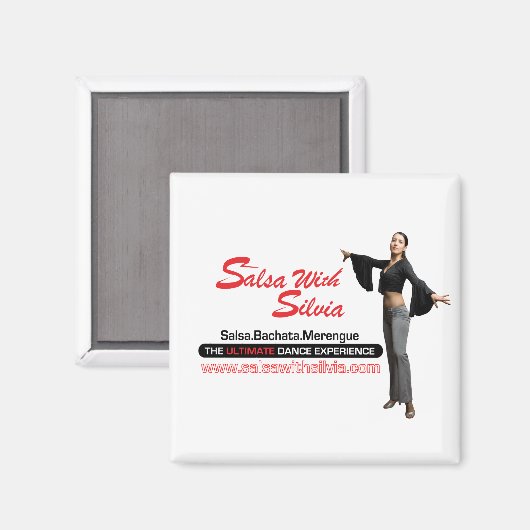 Salsa met Silvia magneet (Voorkant / Achterkant)