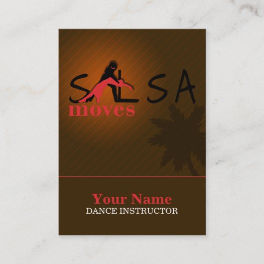 Salsa Moves - Business-, Schedule Kaart Afsprakenkaartje (Voorkant)