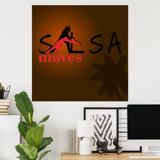 Salsa Moves - Poster (Thuiskantoor)