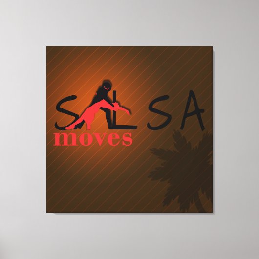 Salsa Moves - Wrapped Canvas Afdruk (Voorkant)