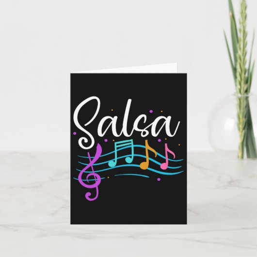 Salsa Musical Notities Latin Music Dance (Voorkant)